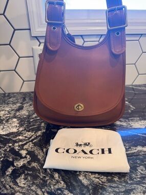 Vintage Coach Crescent Saddle Bag- 9988